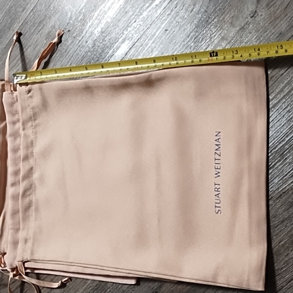 (5) Stuart Weitzman Blush Pink Shoe Bags - Picture 2 of 4